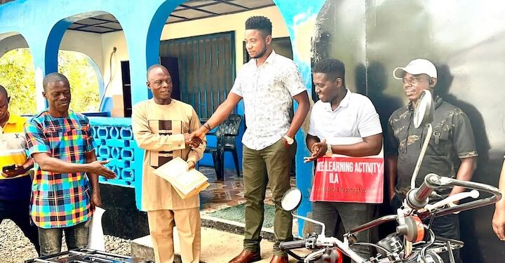 ILA Through SCIDA Donates Motorbike to Ministry of Education in Nimba County